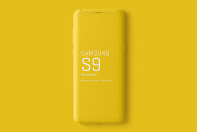 Minimal Samsung Galaxy S9 Mockups