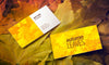 Autumn Leaves Business Card Mock-Up