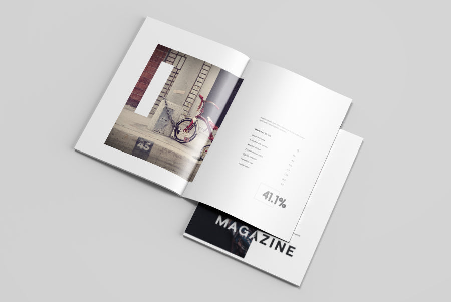 Clean Letter Size Magazine Mockup