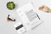 Professional Branding Mockup Scene with Business Cards and Letterhead
