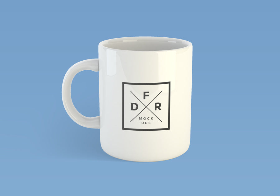 White Blank Coffee Mug Mockup