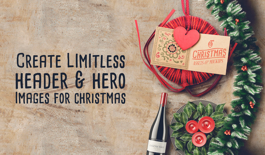 Christmas Hero Banner Photo Mockup