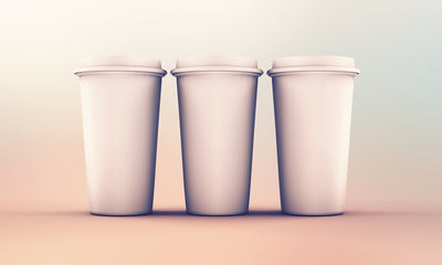 Coffee Cups in Line Mockup