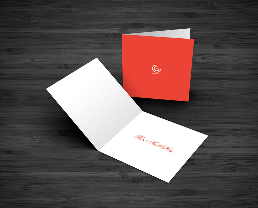 2 x Greetings Card Mockup