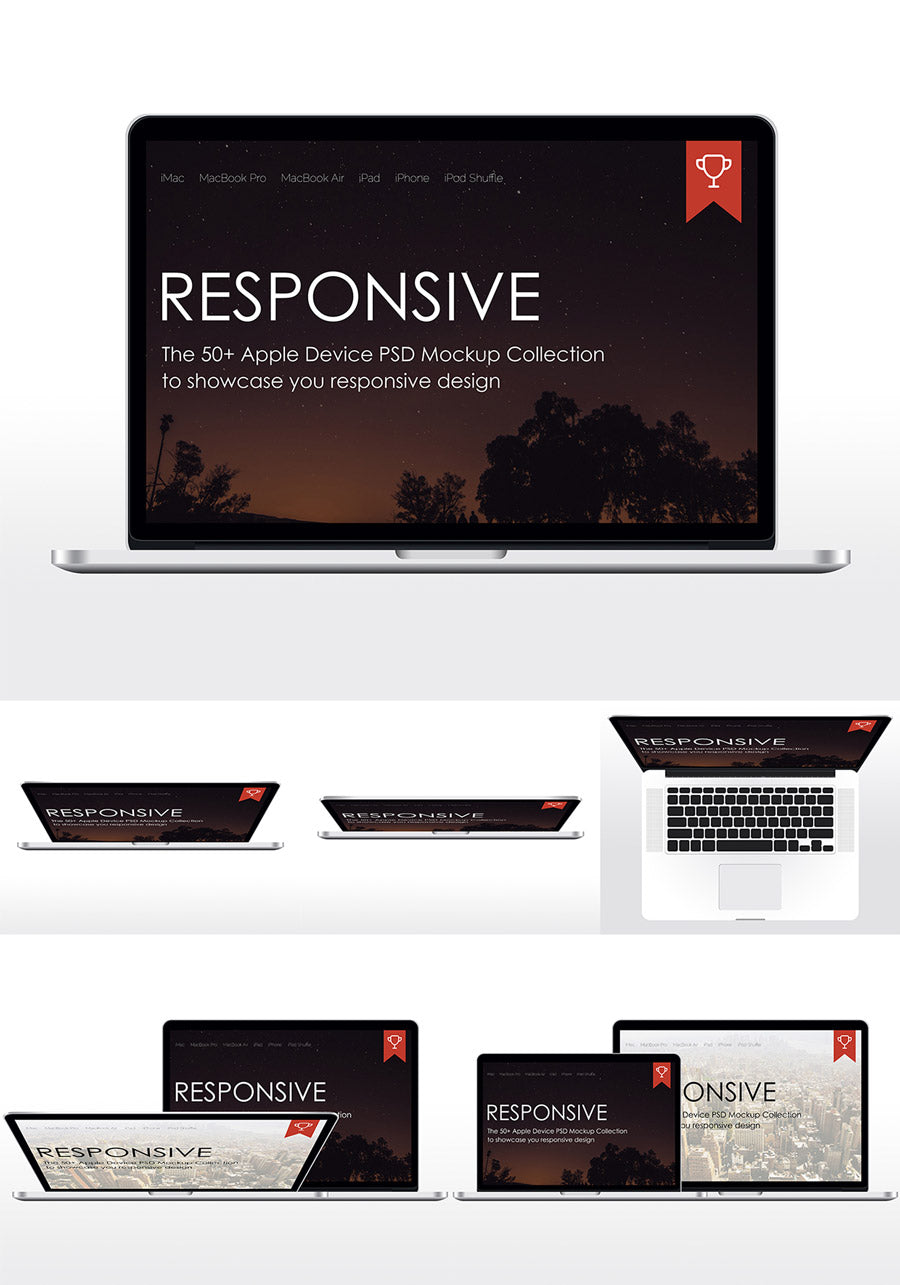 MacBook Pro Mockup Front View