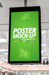 Shop Mall Display Screen Advertisement Board Mockup