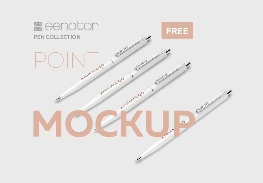 White Senator Pen Mockup