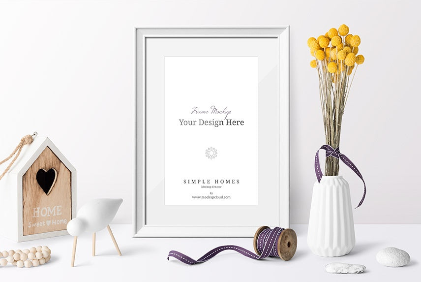 Simple Homes Mockup Scene (Including Frame Mockups)