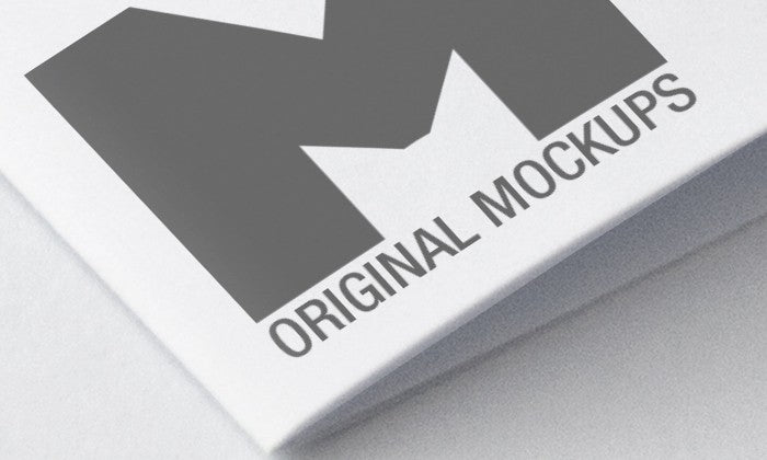 Tri Fold Brochure Mockup (Top Side View)