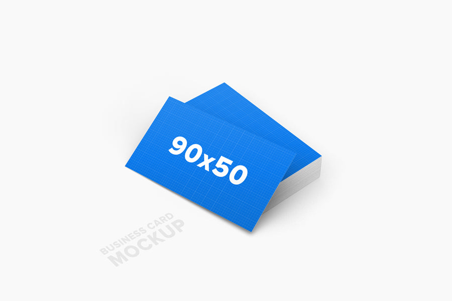Super-Clean Business Card Mockups Stack Size 90x50