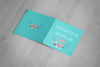 Square Invitation and Greeting Card Mockup Front and Back