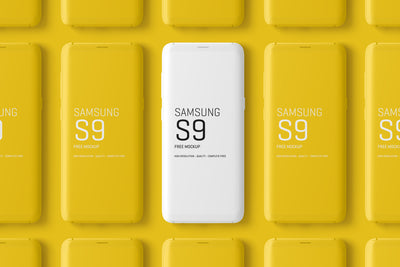 Minimal Samsung Galaxy S9 Mockups
