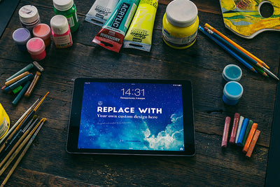 4 Apple Device Mockups Featuring iPad and iPhone