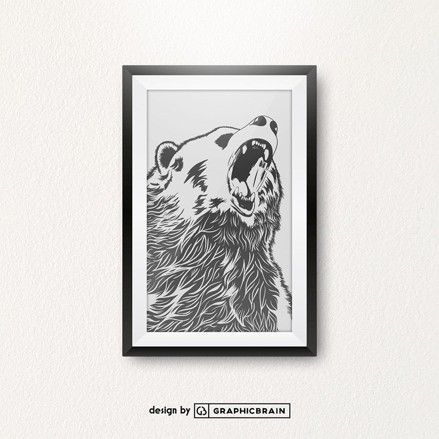 Poster Frame on Authentic Wall Mockup