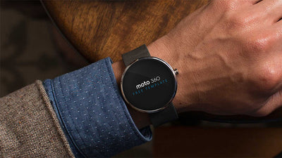 4 x Moto 360 Smart Watch Mockups