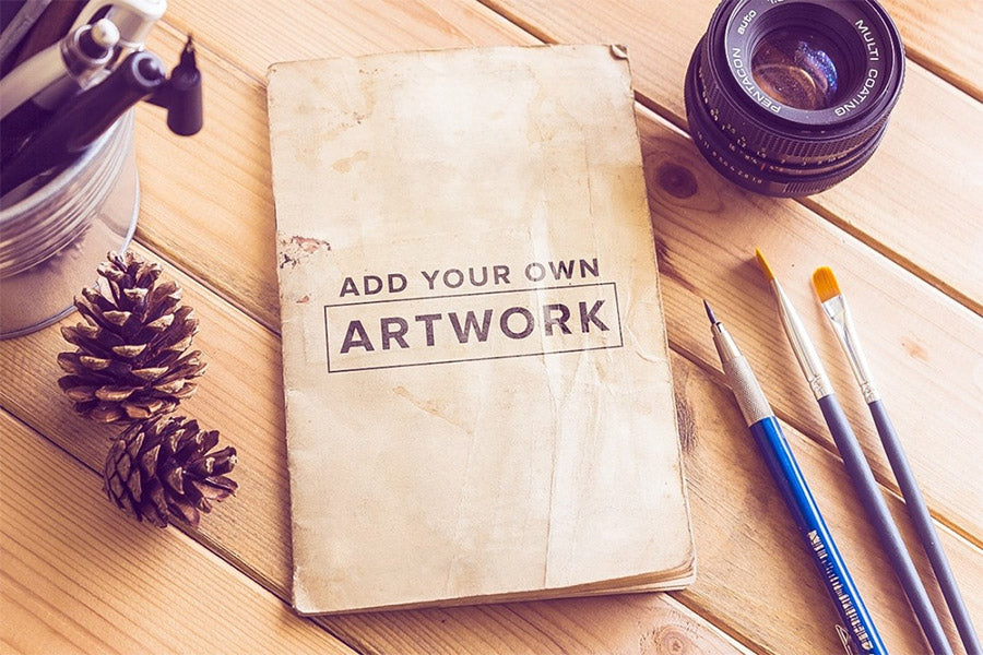 Old Vintage Booklet Mockup