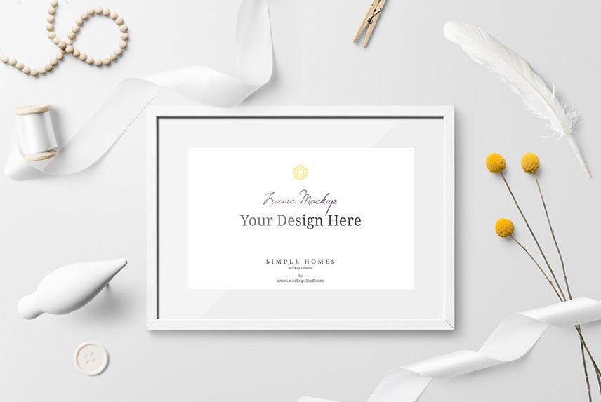 Simple Homes Mockup Scene (Including Frame Mockups)