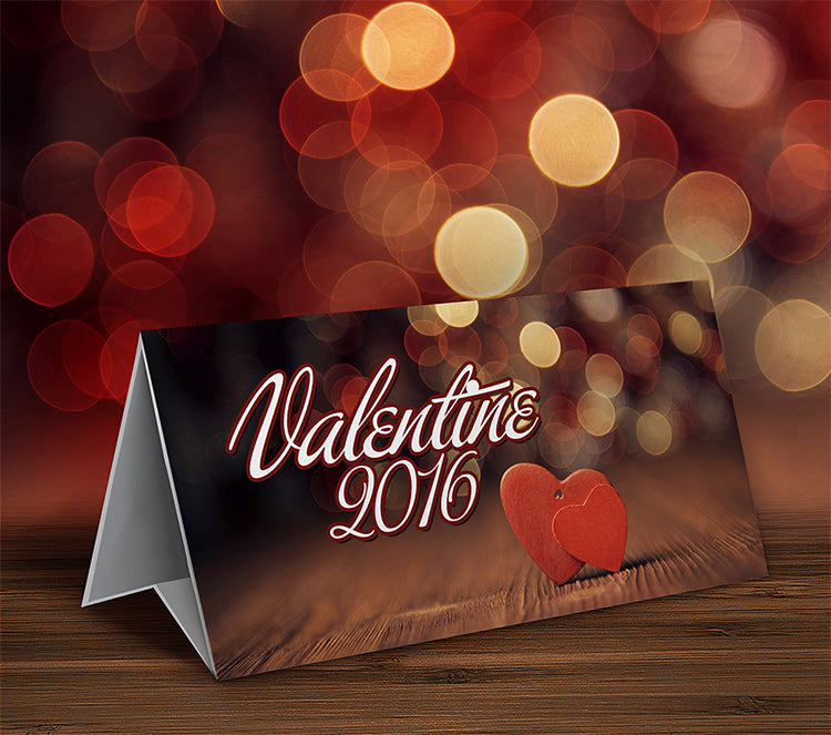 Valentine Table Top Paper Mockup