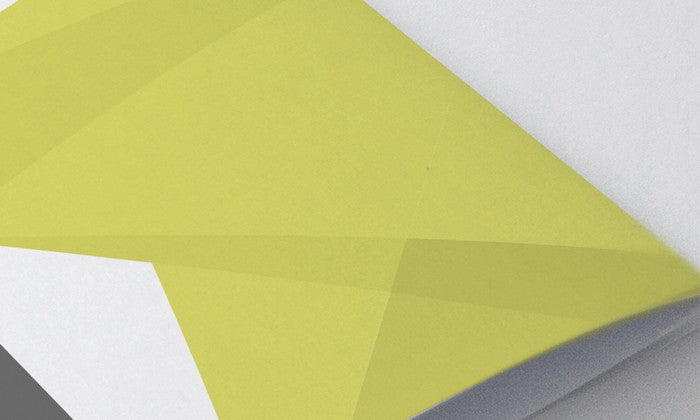 Tri Fold Brochure Mockup (Top Side View)