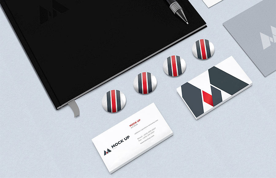 Isometric View of Branding or Identity MockUp