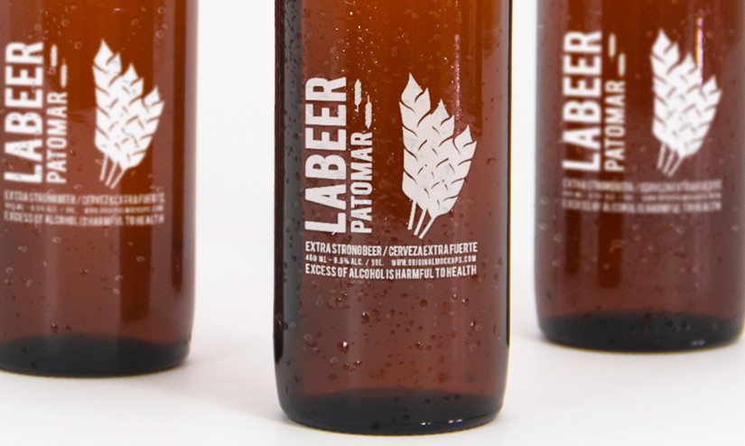 Clean Beer Bottle Label (Mockup)