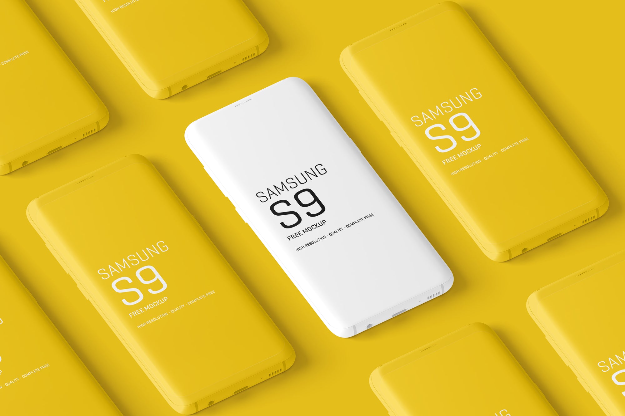 Minimal Samsung Galaxy S9 Mockups