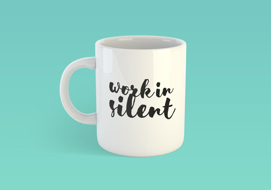 White Blank Coffee Mug Mockup