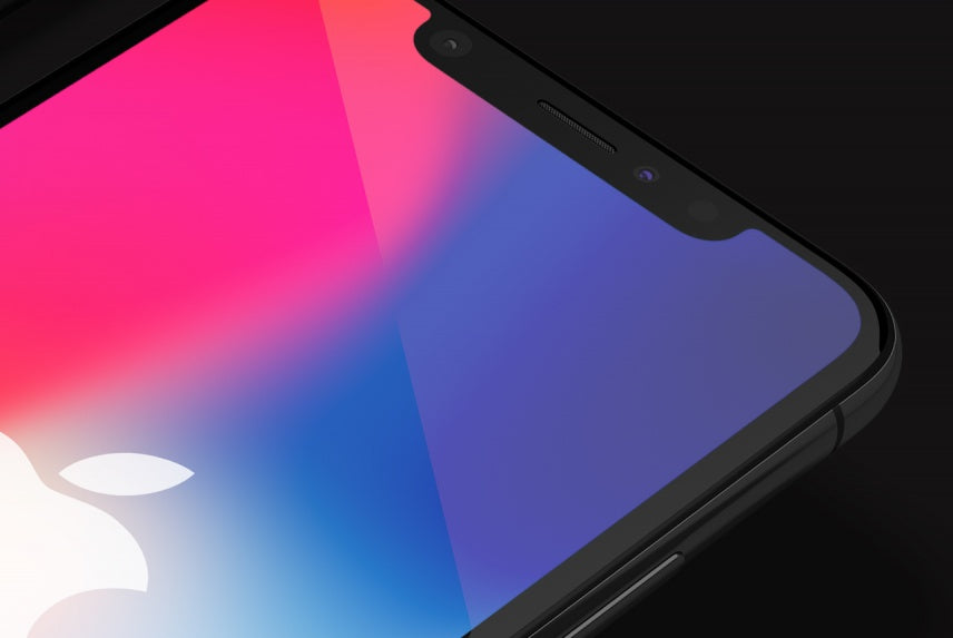 iPhone X Mockup in Space Gray, Chrome and Clay