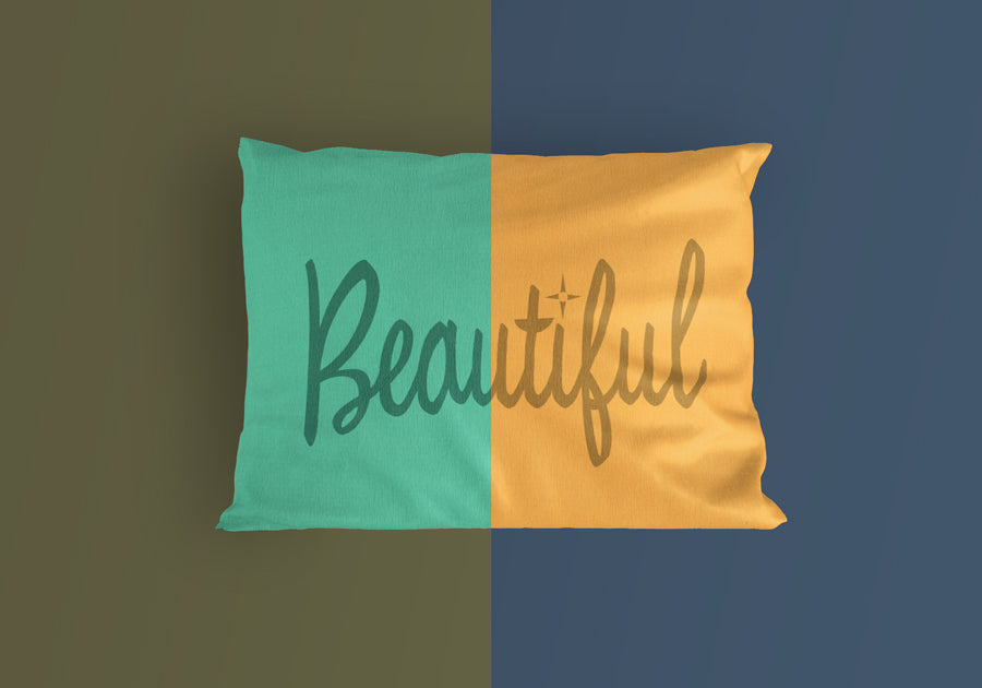 Realistic Pillow Front View Mockup