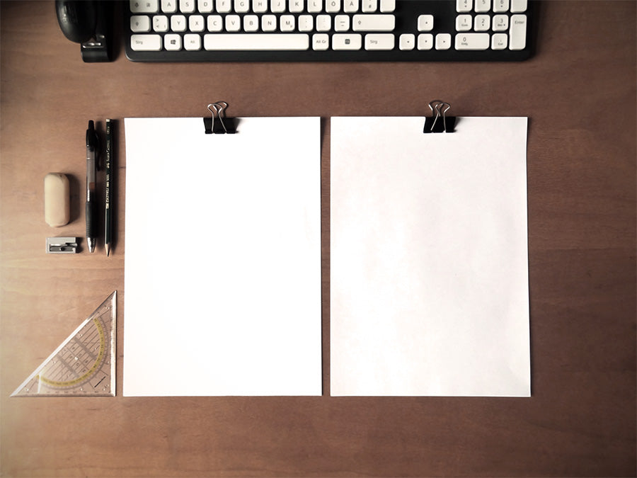 Resume Mockups on Desk