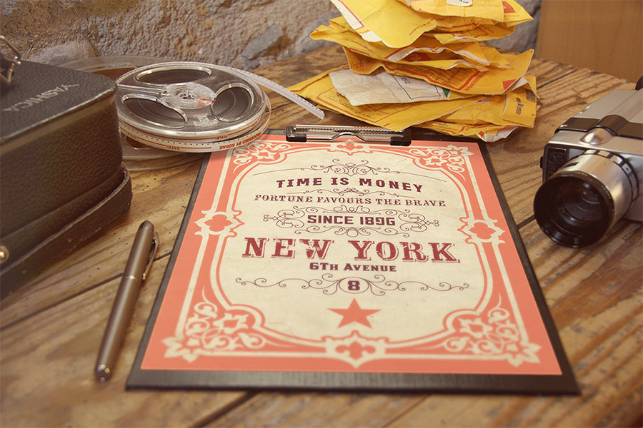 Ultra-Realistic Vintage Poster Mockup