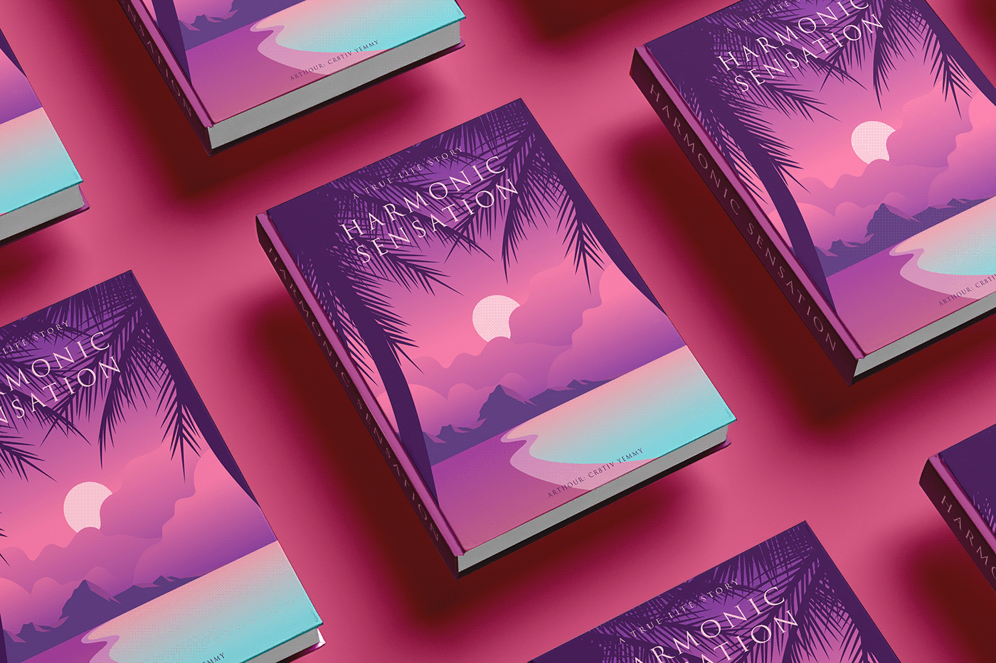 Book Cover Set Mockup PSD