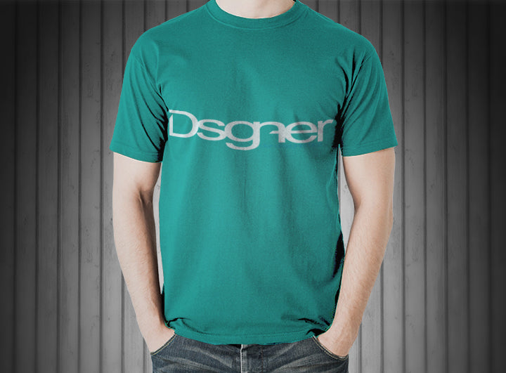 T-Shirt Mockup on a White Male