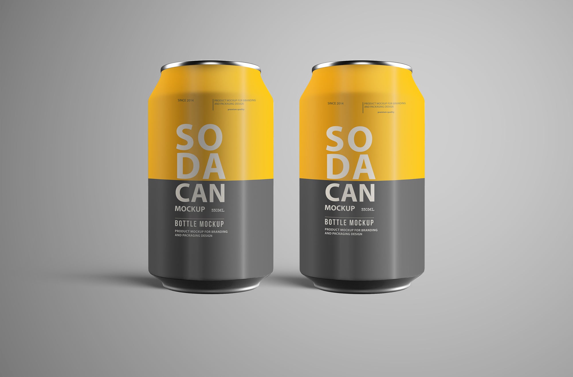 Soda Can PSD Mockup Pack
