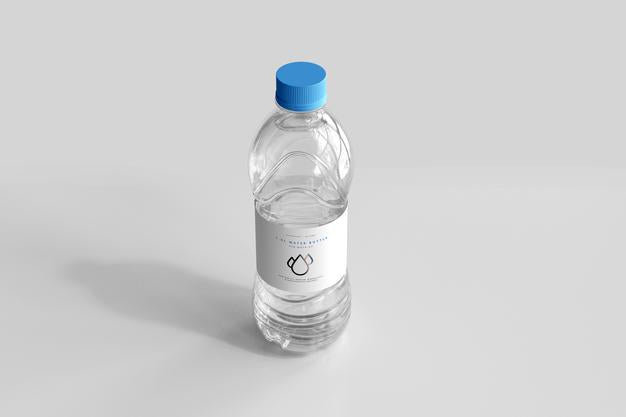 1.0L Fresh Water Bottle Mockup Psd