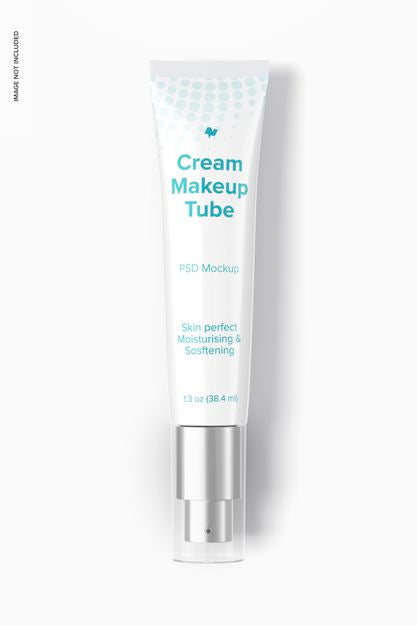 1.3 Oz Cream Tube Mockup Psd