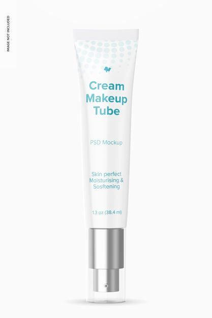 1.3 Oz Cream Tube Mockup Psd