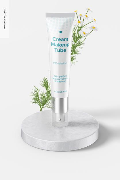 1.3 Oz Cream Tube Mockup Psd