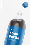 1.5L Soda Bottles Mockup, Close Up Psd