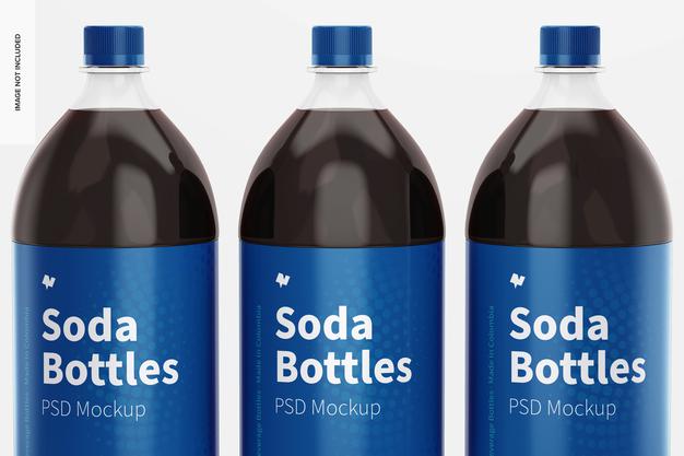 1.5L Soda Bottles Mockup Psd