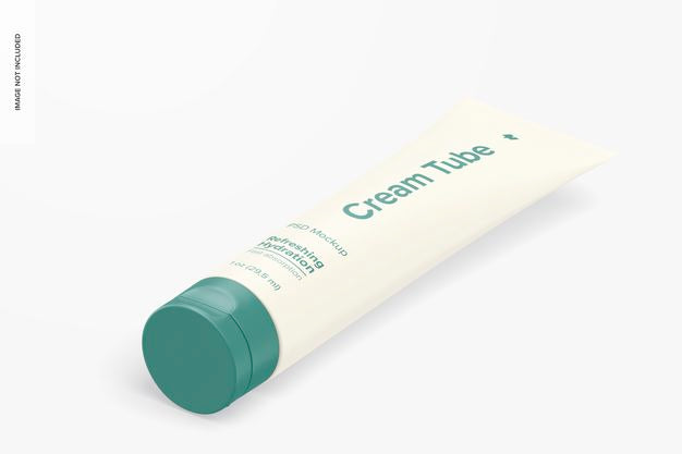 1 Oz Cream Tube Mockup Psd