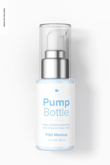 1 Oz Pump Bottle Mockup Psd