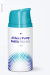 100 Ml Airless Pump Bottle Mockup Psd