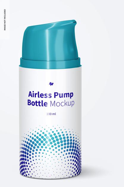 100 Ml Airless Pump Bottle Mockup Psd