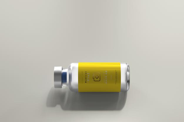 10Ml Vial Bottle Mock Up Psd