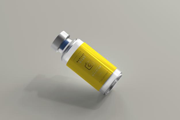 10Ml Vial Bottle Mock Up Psd