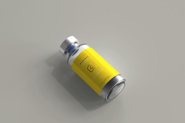 10Ml Vial Bottle Mock Up Psd