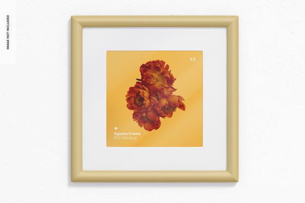 1:1 Square Frame Mockup Psd