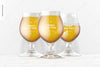 13 Oz Belgian Beer Glasses Mockup, Front View Psd