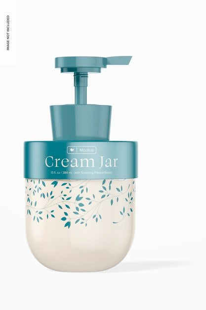 13 Oz Cream Jar Mockup Psd